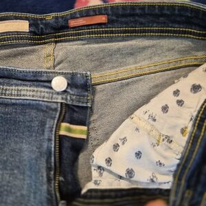 Pilcro Men's Denim Jeans with Yellow Stitching